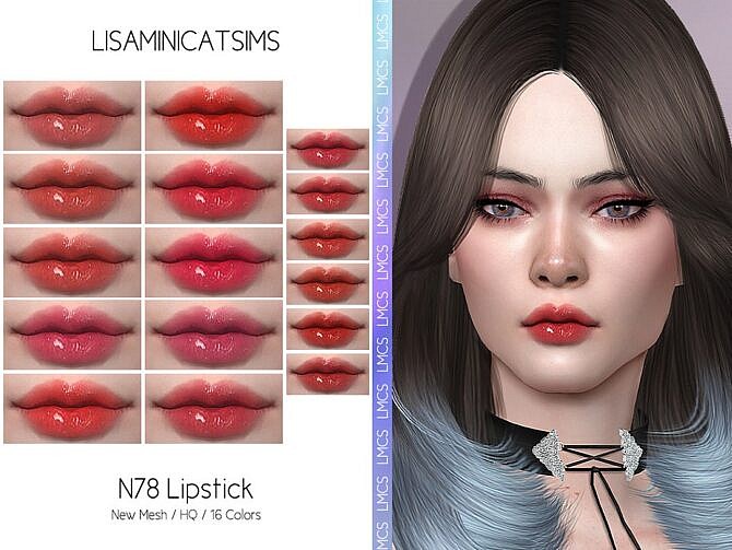 Sims 4 LMCS Lipstick N78 HQ by Lisaminicatsims at TSR