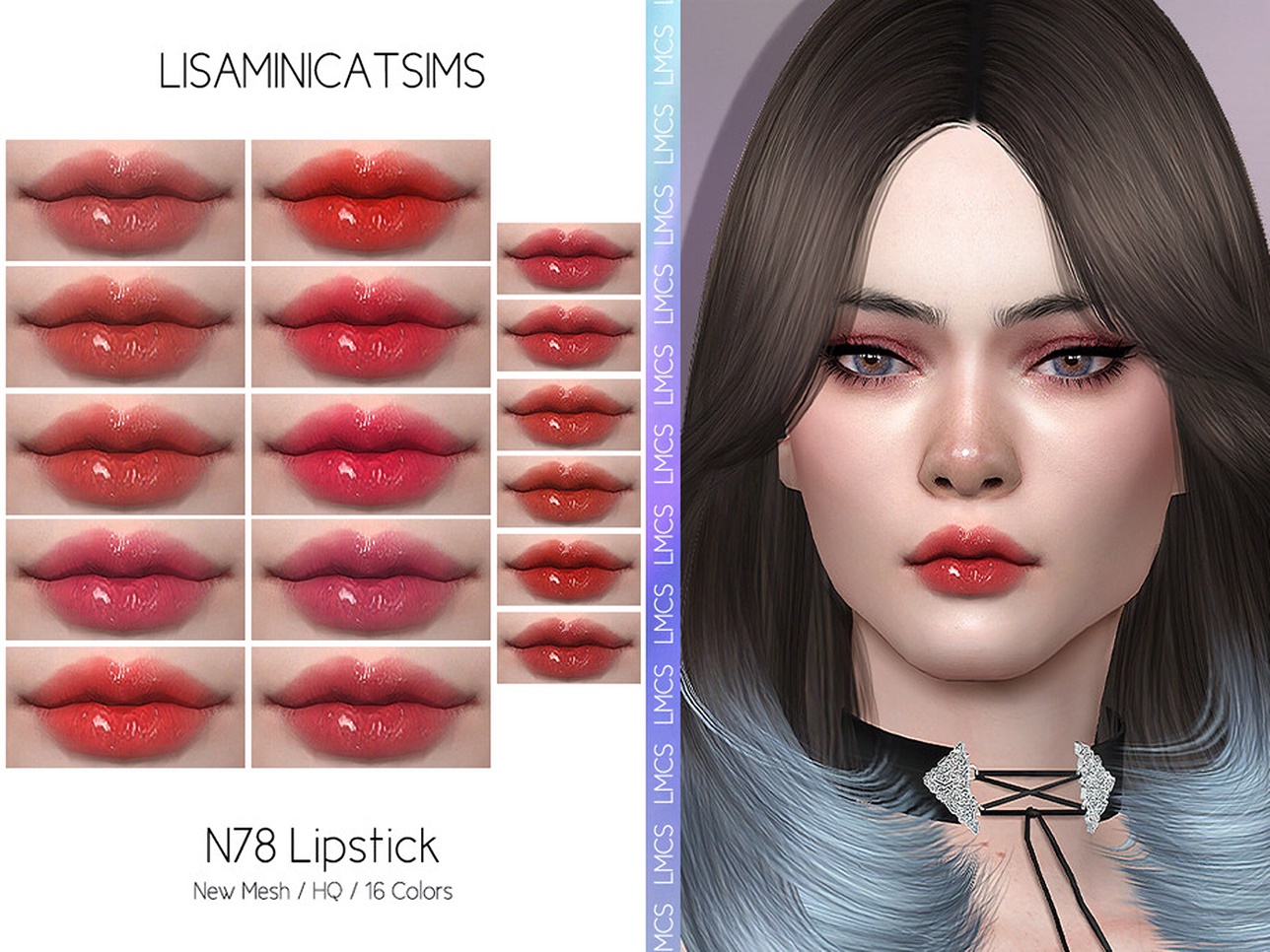 Lmcs Lipstick N78 Hq By Lisaminicatsims At Tsr Sims 4 Updates