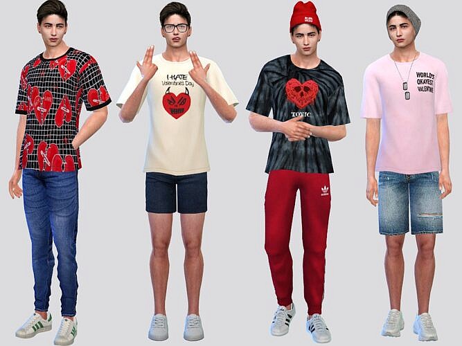 Love Graphic Sims 4 Tees