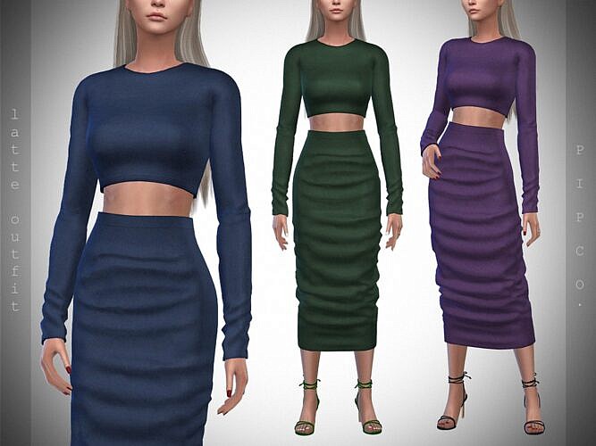 Latte Sims 4 Outfit