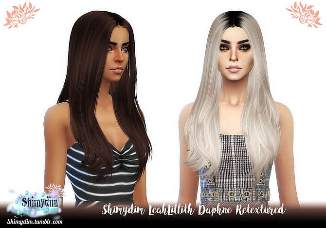 Sims 4 LeahLillith Daphne Hair Retexture at Shimydim Sims