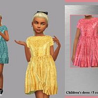 Leandra Sims 4 Dress For Kids