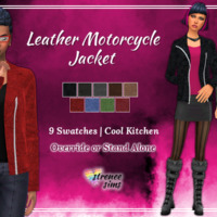 Leather Motorcycle Sims 4 Jacket