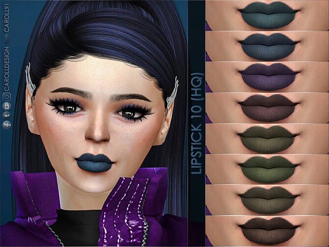Sims 4 Lipstick 10 HQ by Caroll91 at TSR