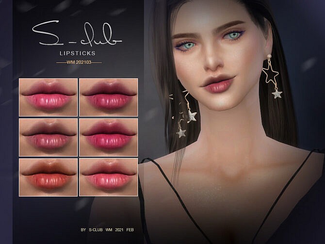 Sims 4 Lipstick 202103 by S Club WM at TSR
