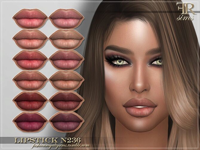 Sims 4 Lipstick N236 by FashionRoyaltySims at TSR
