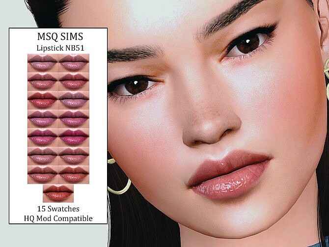 Sims 4 Lipstick NB51 at MSQ Sims