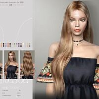 Long Side Part Hairstyle Sims 4