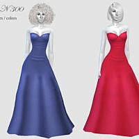 Long Sims 4 Evening Gown N300