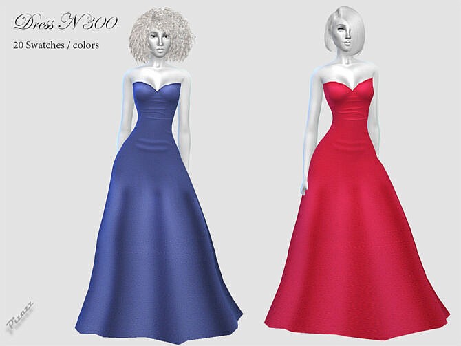 Sims 4 Long Evening Gown N300 by pizazz at TSR