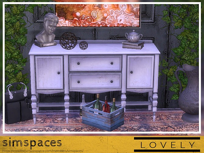 Sims 4 Lovely Sideboard by simspaces at TSR