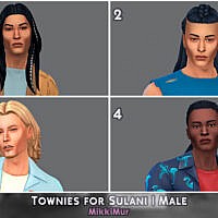 Male Sims 4 Townies For Sulani