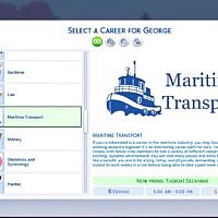 Maritime Transport Sims 4 Career