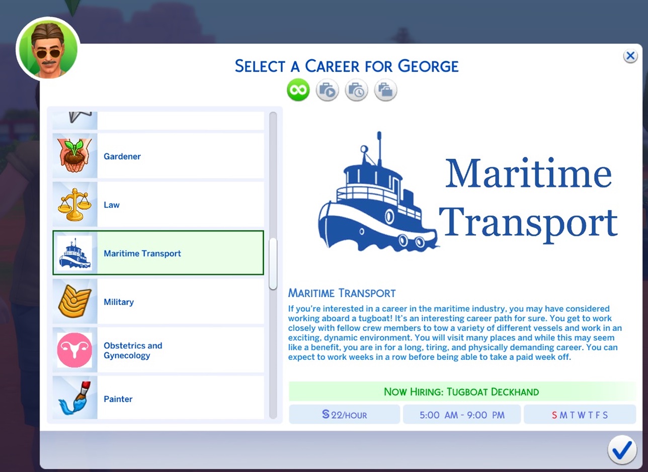 Maritime Transport Career By QuietPriestess At MTS Sims 4 Updates
