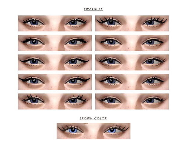 Maxis Match 3d eyelashes sets 01 at Bedisfull – iridescent » Sims 4 Updates