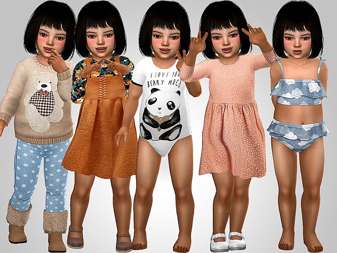 Sims 4 Mei Aido Toddler Girl at MSQ Sims