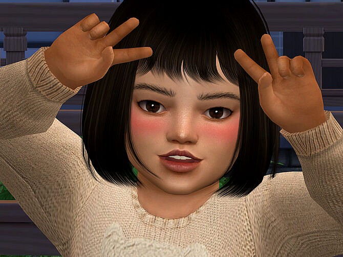 Sims 4 Mei Aido Toddler Girl at MSQ Sims