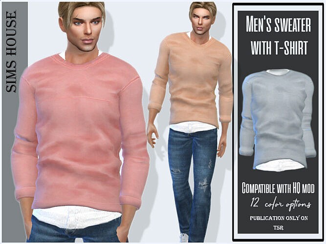 Mens Sims 4 Sweater With T Shirt
