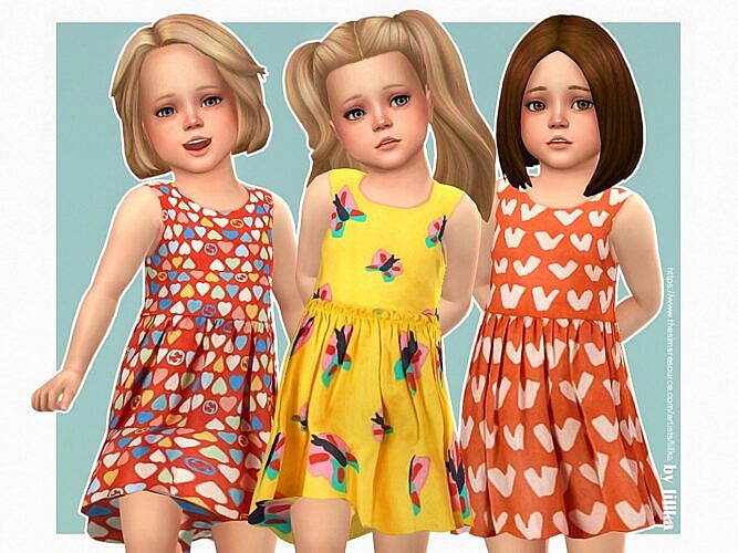 Meredith Dress by lillka at TSR » Sims 4 Updates