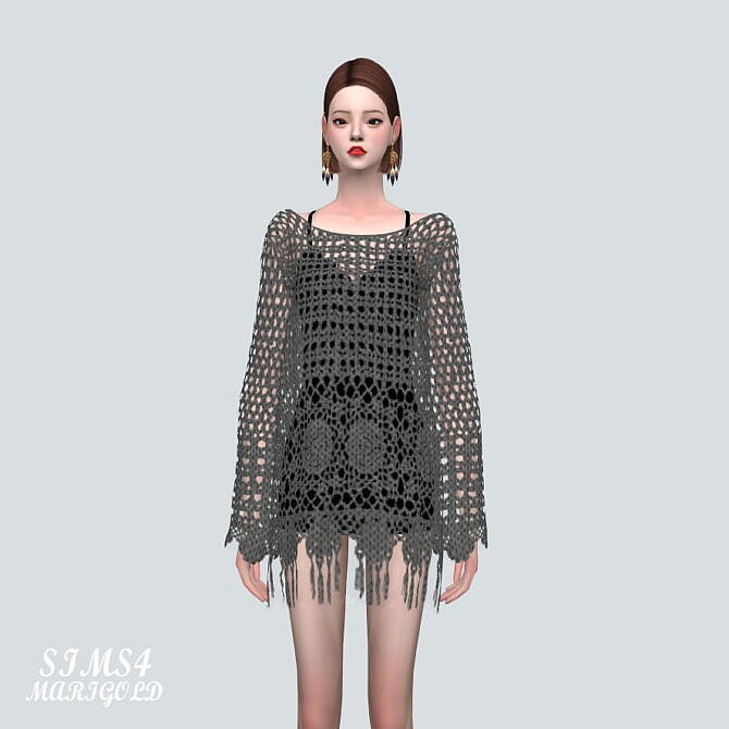 Sims 4 Mesh Mini Dress at Marigold