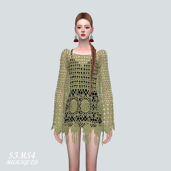 Sims 4 Mesh Mini Dress at Marigold