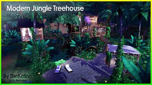 Modern Jungle Sims 4 Treehouse