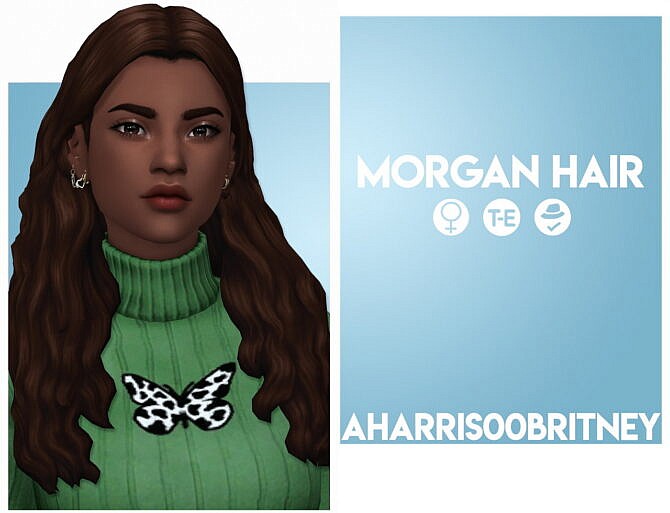 Sims 4 Morgan Hair at AHarris00Britney