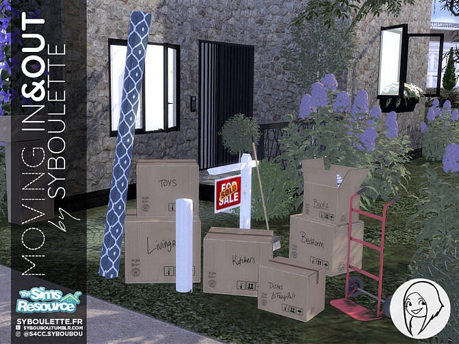 Sims 4 Moving In & Out Set by Syboubou at TSR
