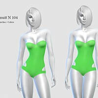 Neon Sims 4 Swimsuit Pizazz