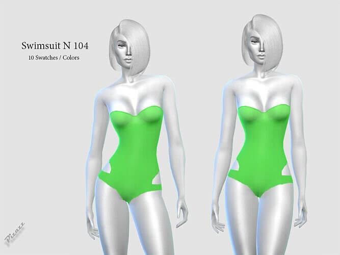Neon Sims 4 Swimsuit Pizazz