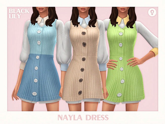 Nayla Sims 4 Dress