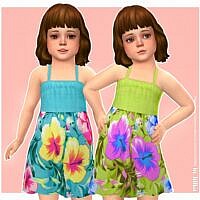 Nika Sims 4 Dress Toddler Girls