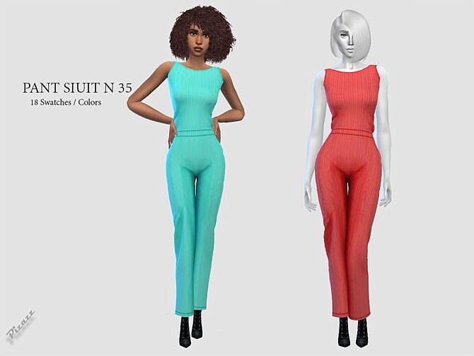 Sims 4 PANTS SUIT N 35 by pizazz at TSR