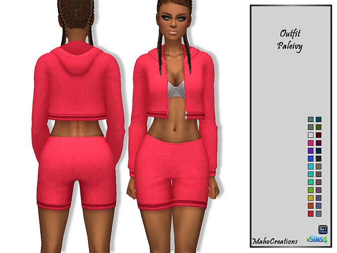 Sims 4 Paleivy Outfit by MahoCreations at TSR