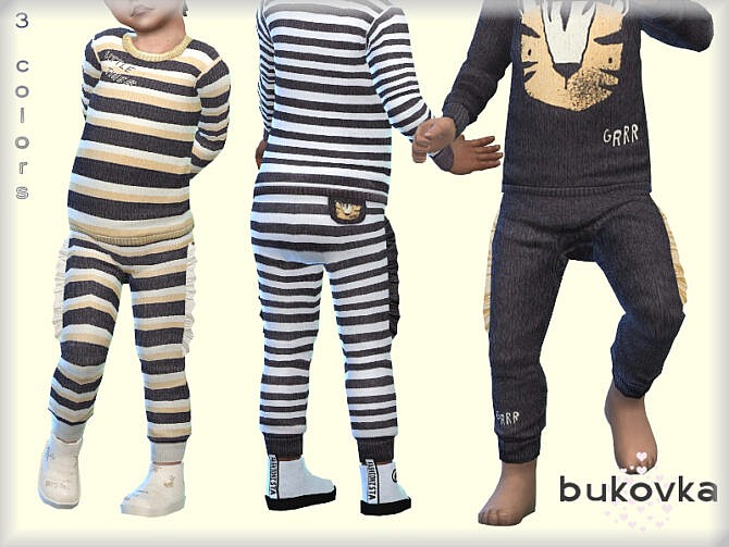 Sims 4 Little Tiger Pants by bukovka at TSR