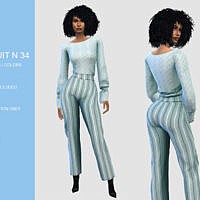 Pants Sims 4 Suit N34