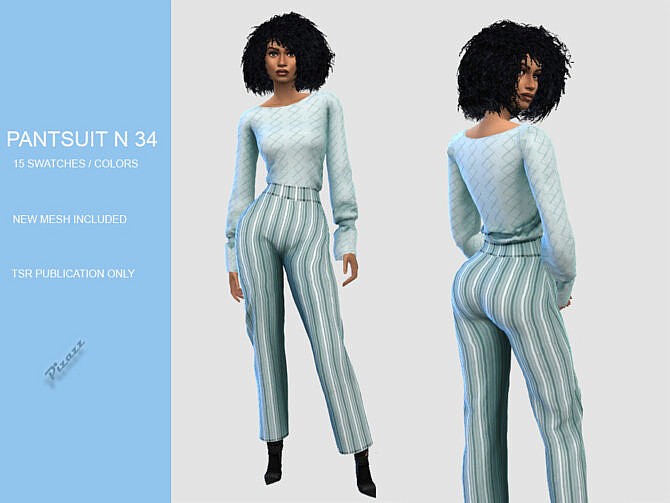 Sims 4 Pants Suit N34 by pizazz at TSR