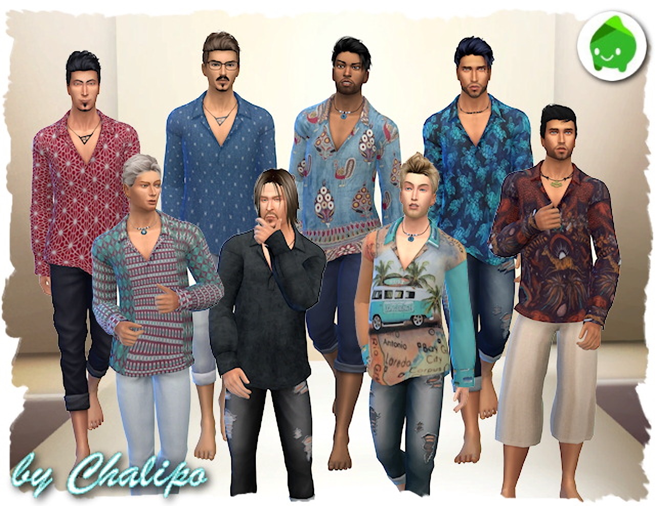 Para shirt for males by Chalipo at All 4 Sims » Sims 4 Updates
