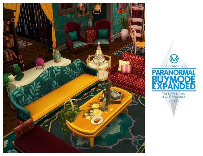 Sims 4 Paranormal Buymode Expanded 20 New Items at Simsational Designs