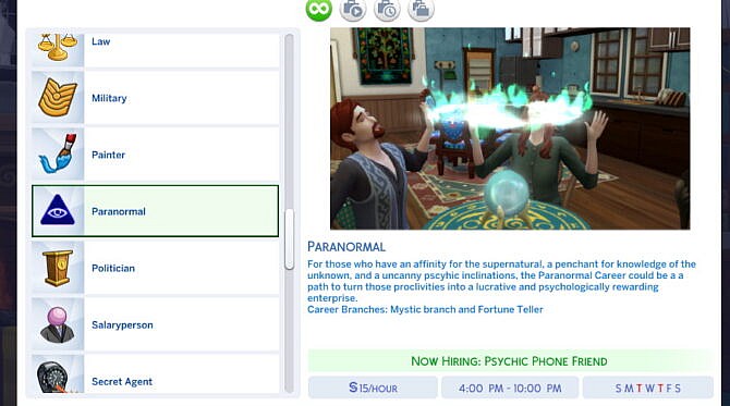 Sims 4 Paranormal Career by adeepindigo at Mod The Sims 4