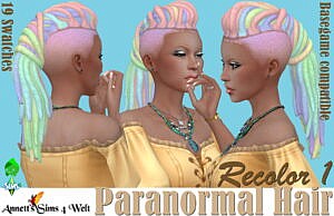 Paranormal Sims 4 Hair Recolors 1