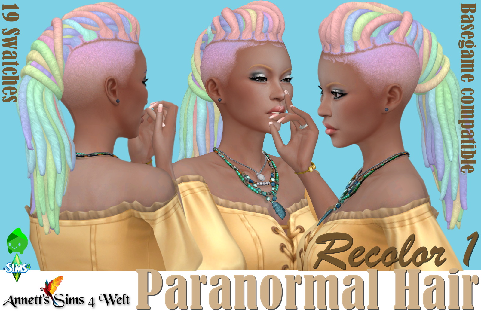 Sims 2 Blue Hair Recolors - wide 2