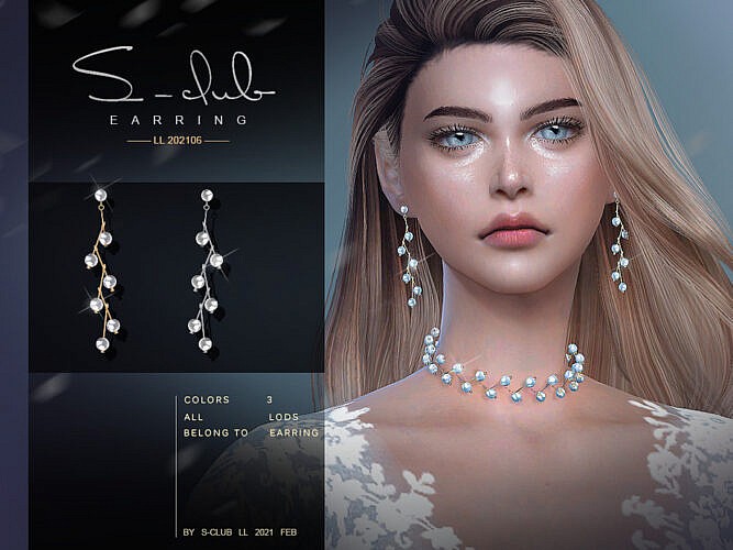Pearl Earrings Sims 4