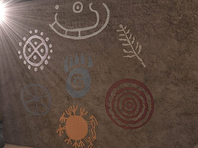 Sims 4 Petroglyphs part three Symbols at KyriaT’s Sims 4 World
