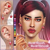 Piercing Sims 4 Earrings Set
