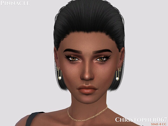 Sims 4 Pinnacle Earrings by Christopher067 at TSR