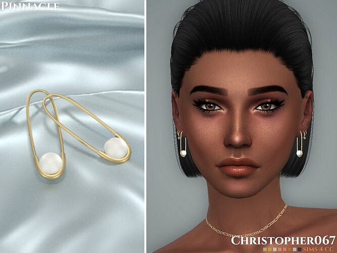 Pinnacle Sims 4 Earrings