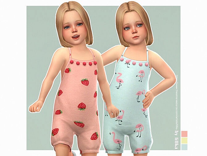 Sims 4 Playtime Romper 02 by lillka at TSR