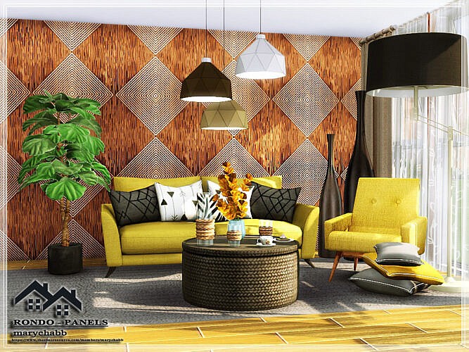 Rondo Wall Panels by marychabb at TSR » Sims 4 Updates