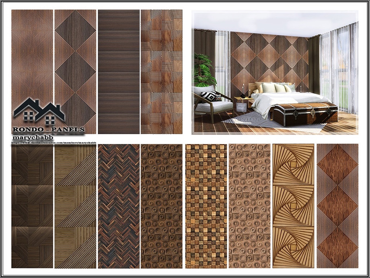 Rondo Wall Panels by marychabb at TSR » Sims 4 Updates